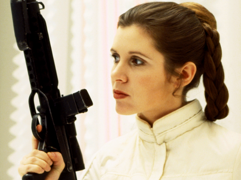 Carrie Fisher Princess Leia Gun